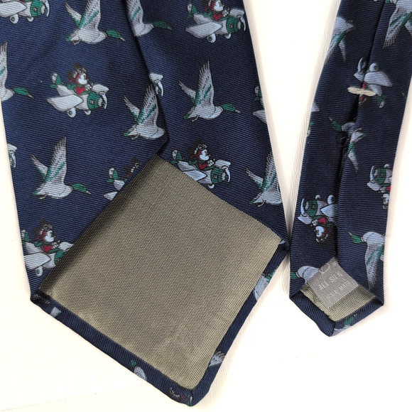 Vintage Disney Mickey Mouse Airplane Tie by Balancine 100% Silk USA 56X3.5 - Picture 5 of 8